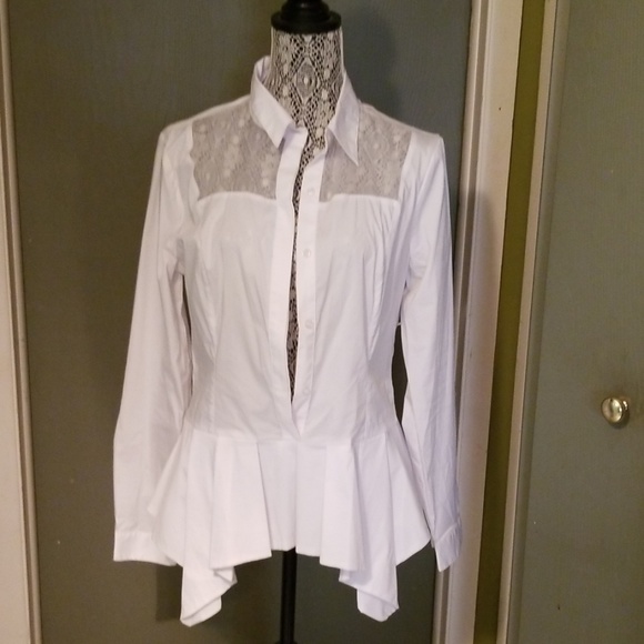 AGI Tops - White shirt by AGI sz Large